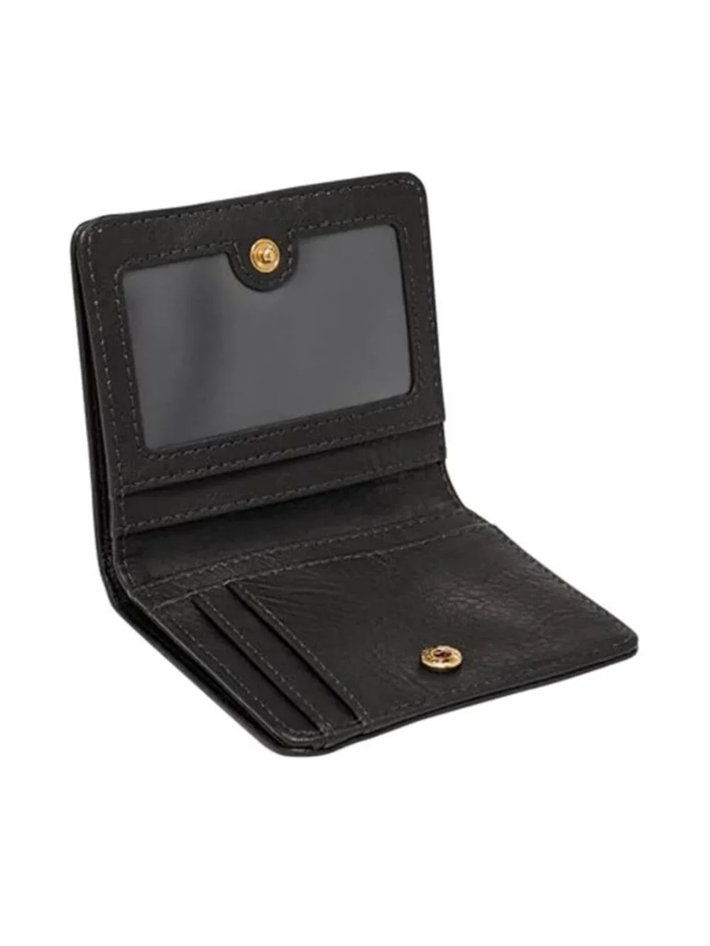 Women Leather Bifold Wallet RFID Small Card Holder ID Window Zip Pocket Key Ring